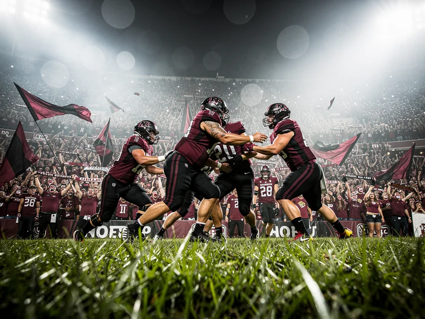 baltimore-ravens-hendrickson-crosby-0330 Baltimore Ravens defensive player in purple uniform rushing the passer during an NFL game