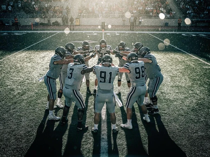 Carolina Panthers defensive lineman rushing the passer during an NFL game in 2026