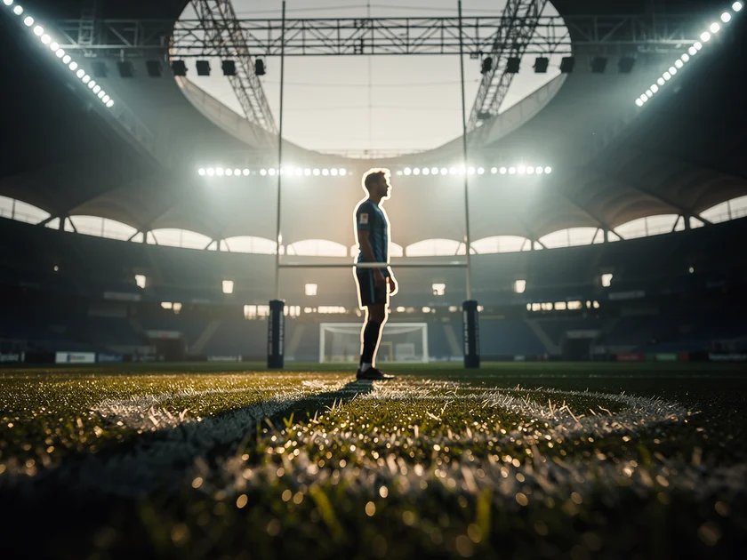 Dallas Cowboys kicker Brandon Aubrey on the field during an NFL game, restricted free agent tender n
