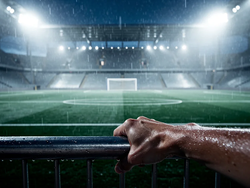 Dallas Cowboys scout watching offensive lineman Alex Harkey at 2026 NFL Combine pre-draft workout