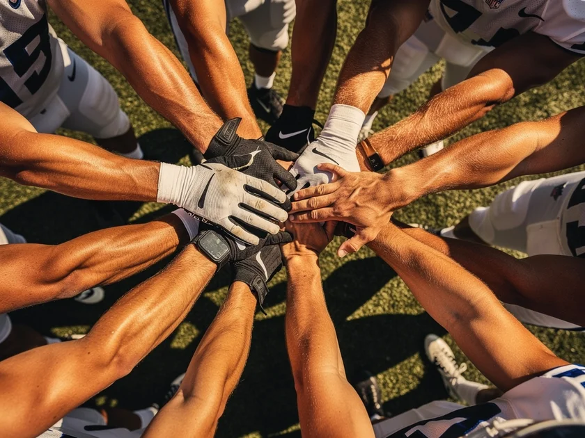 NFL wide receivers running routes, representing top Fantasy Football free agency targets in 2026