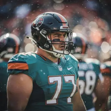 Jacksonville Jaguars defensive lineman in a three-point stance during an NFL game representing the J