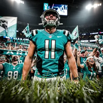 Justin Herbert in Los Angeles Chargers uniform preparing to throw a pass during an NFL game