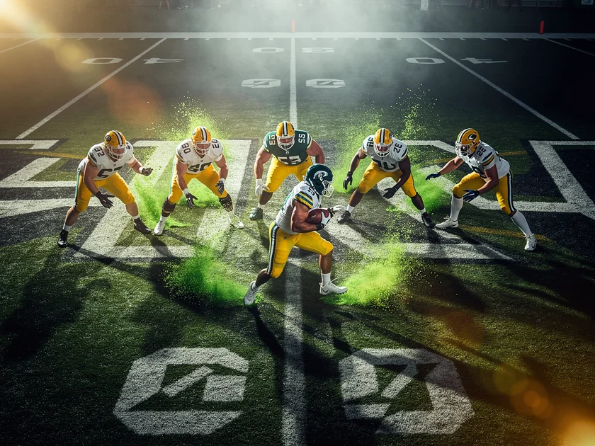 Los Angeles Rams wide receiver Puka Nacua running a route during a 2025 NFL regular season game