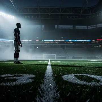 Matthew Stafford in Los Angeles Rams uniform preparing to throw a pass during an NFL game