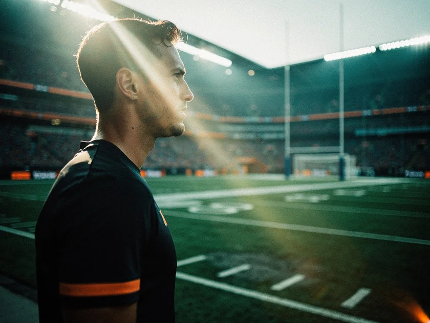 Myles Garrett in Cleveland Browns uniform during 2026 NFL offseason roster evaluation