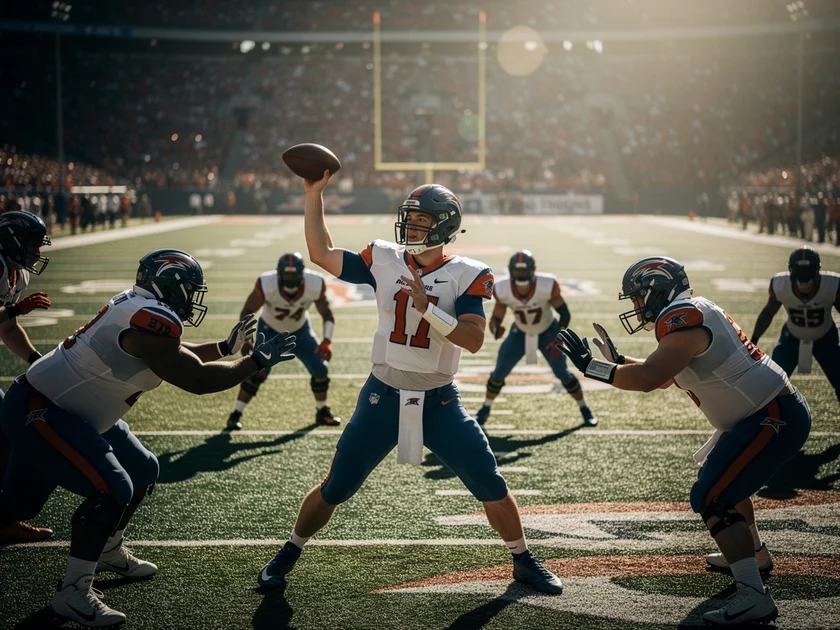 new-england-patriots-offseason-outlook-0330 New England Patriots helmet on the field ahead of the 2026 NFL Draft and offseason roster moves