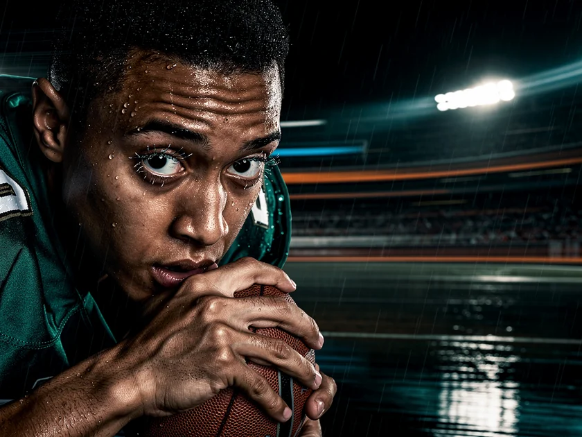 NFL Suspensions and MLB PED bans illustrated by empty locker room and league logos