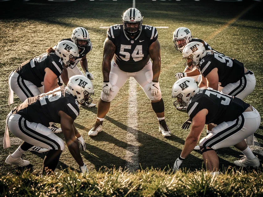 Saquon Barkley in Philadelphia Eagles uniform with defensive line teammates during 2026 offseason