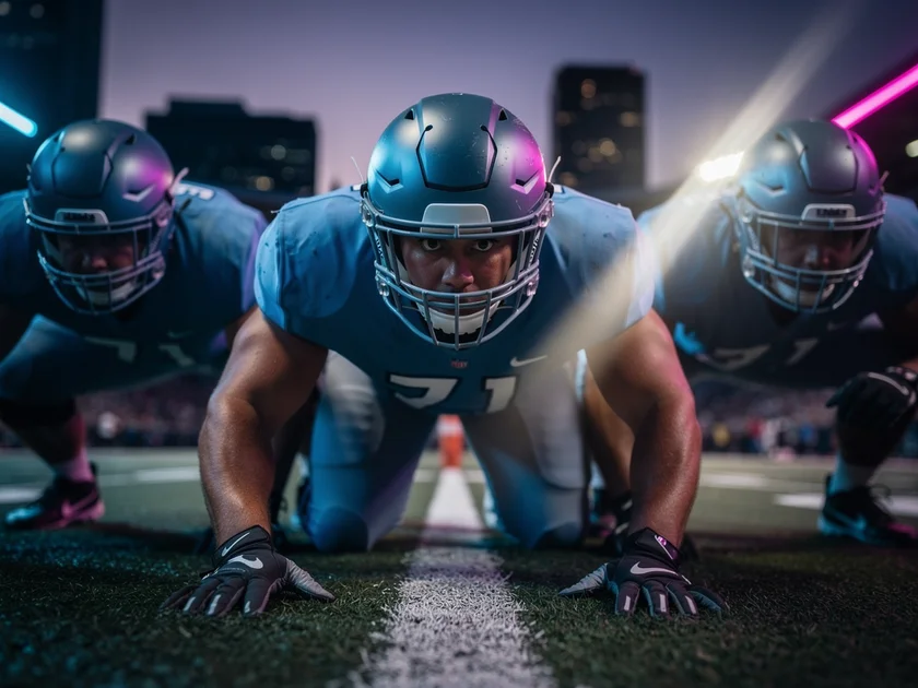 Minnesota Vikings center Ryan Kelly in uniform, four-time Pro Bowl NFL veteran who retired in 2026