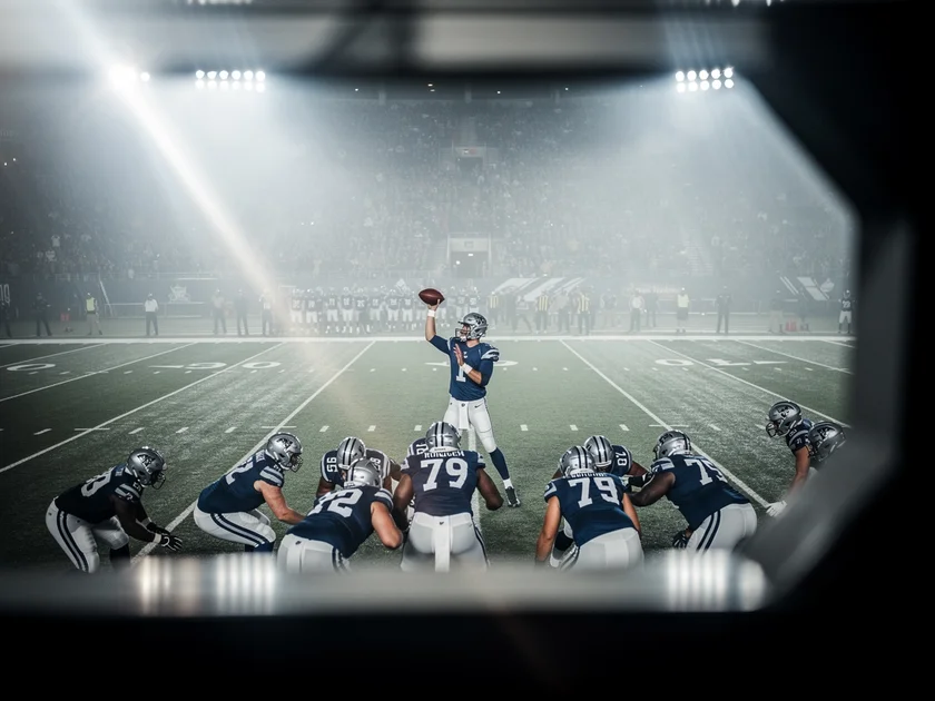 Las Vegas Raiders quarterback Kirk Cousins dropping back to pass during an NFL game in 2026