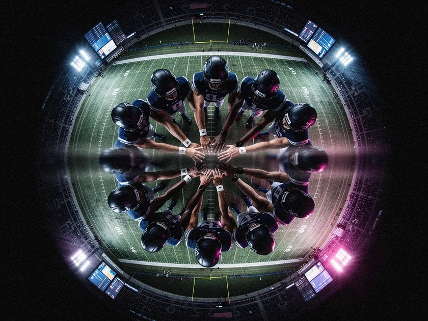 Baltimore Ravens defensive end Jadeveon Clowney rushing the passer during an NFL game in 2025